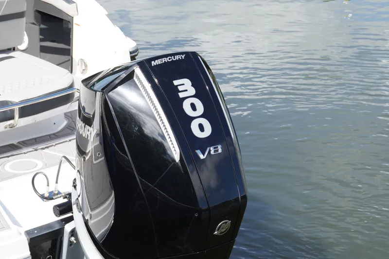 Slide: The Image of 2026 Monterey 255SS Super Sport with Mercury 300 V8 engine on water. - 9