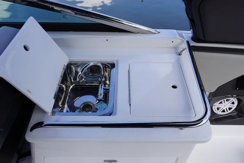 Slide: The Image of Luxury sink area on 2026 Monterey 255SS Super Sport boat. - 20