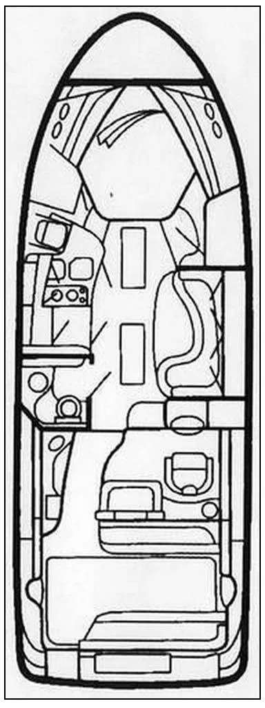 Slide: The Image of Plan du modèle de bateau Sea Ray 340 Sundancer 2001. - 25
