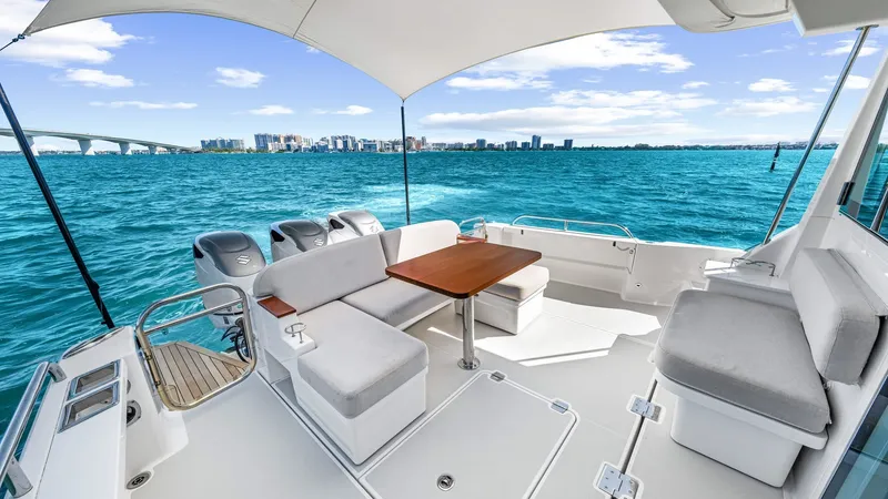 Slide: The Image of Spacious Aft Deck with Seating - 28