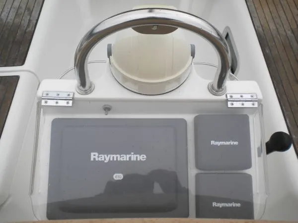 Slide: The Image of Helm station with Raymarine electronics - 13