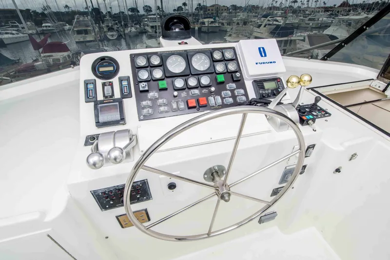 Slide: The Image of Hatteras Cockpit Motor Yacht 1992 - 48