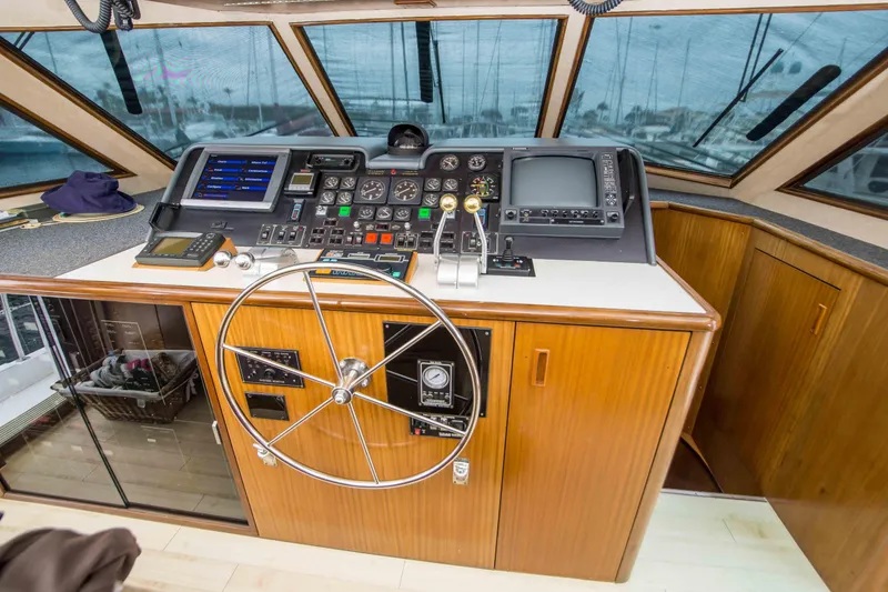 Slide: The Image of Hatteras Cockpit Motor Yacht 1992 - 21