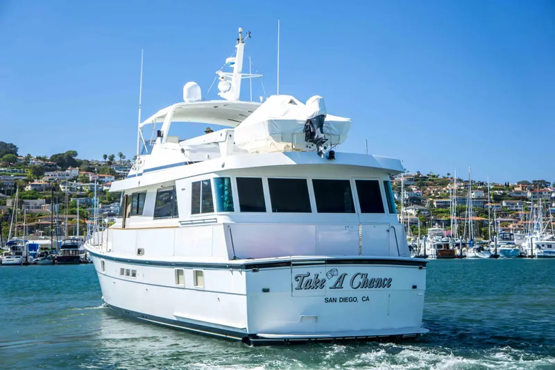 Slide: The Image of Hatteras Cockpit Motor Yacht 1992 - 2