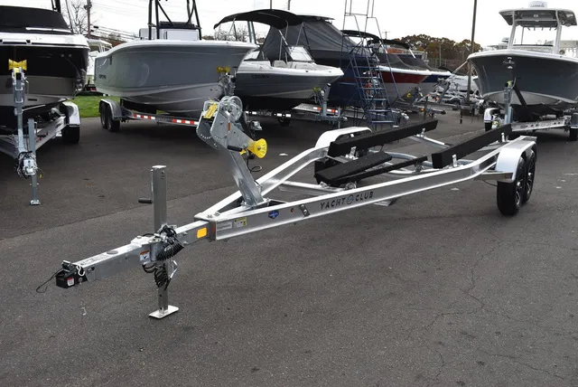 Slide: The Image of Yacht Club Trailers 23-6000 Aluminum tandem axle bunk boat trailer 2026 - 1