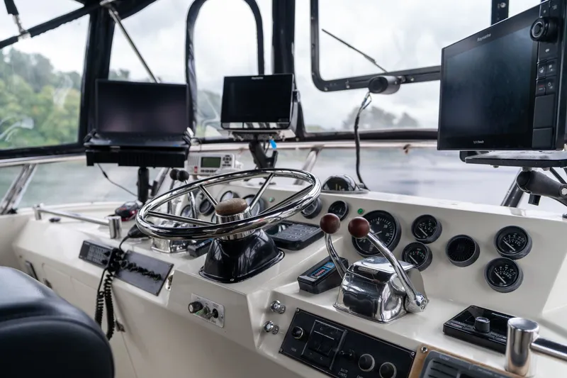 Slide: The Image of Camargue 48 Cockpit Motor Yacht 1988 - 49