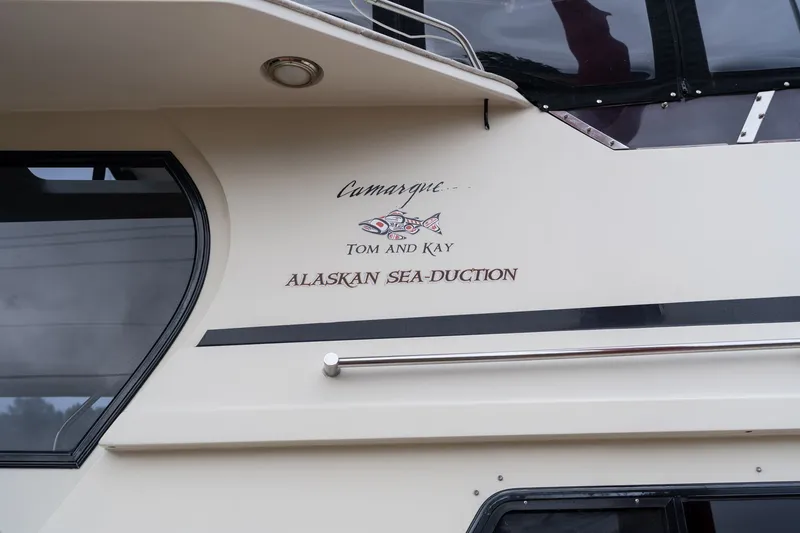 Slide: The Image of Camargue 48 Cockpit Motor Yacht 1988 - 99