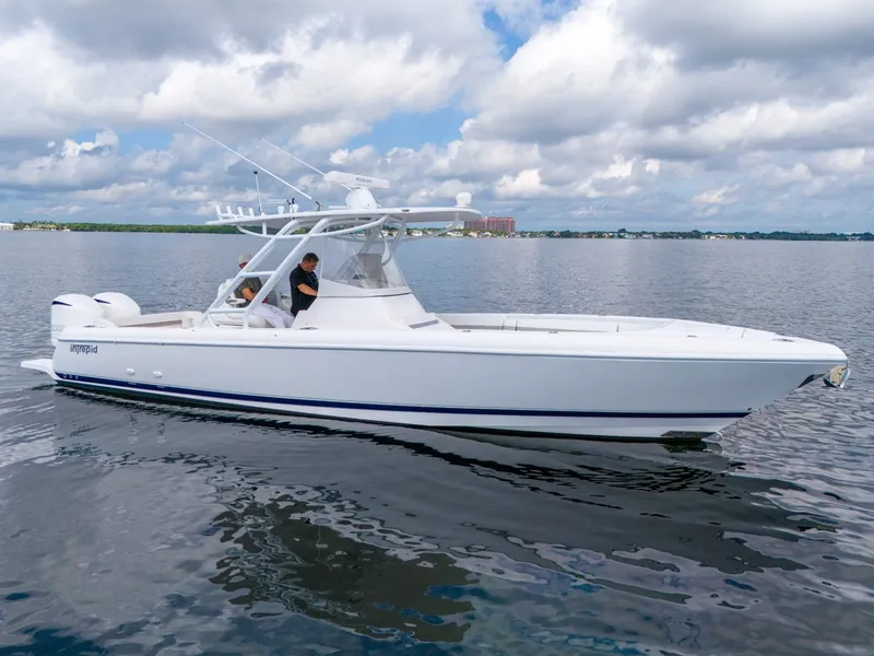 Slide: The Image of INTREPID 327 Center Console 2014 - 15