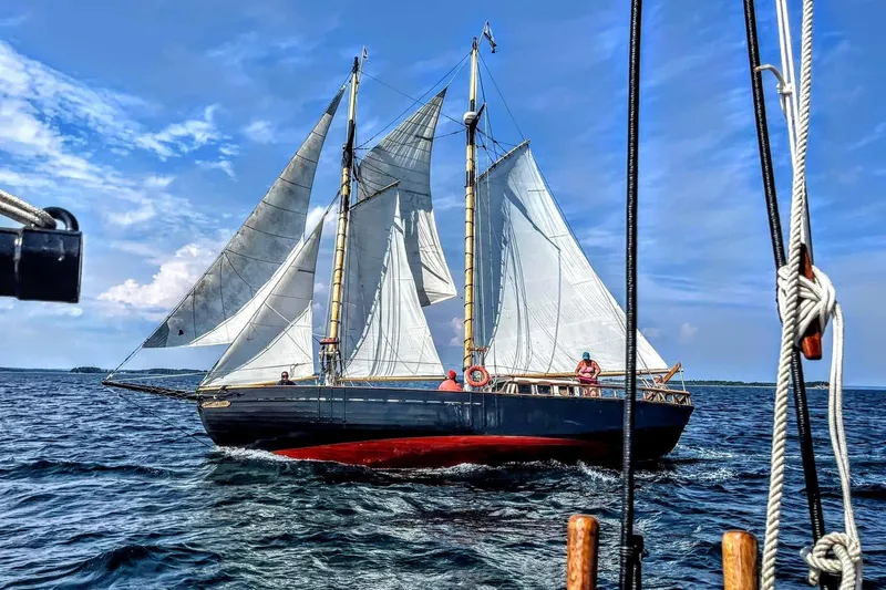 Slide: The Image of Custom Steve Anderson Gaff Schooner 1994 - 1