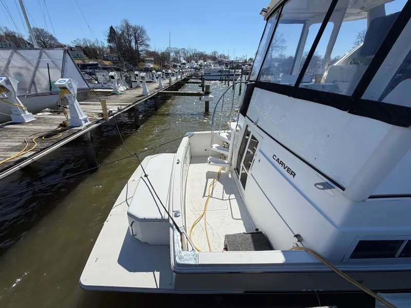 Slide: The Image of Carver Yachts 400 Cockpit MY 1997 - 6