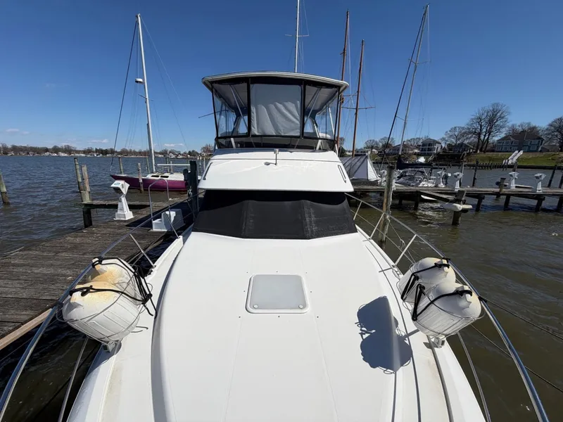 Slide: The Image of Carver Yachts 400 Cockpit MY 1997 - 8