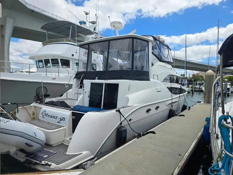 Slide: The Image of Meridian 459 Aft Cabin Cockpit Motor Yacht 2004 - 2