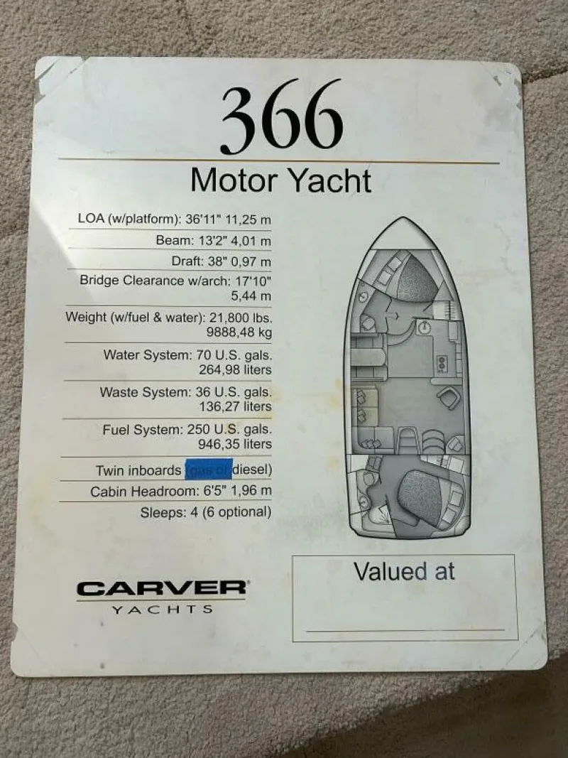 Slide: The Image of Carver Yachts 366 MY 2005 - 78