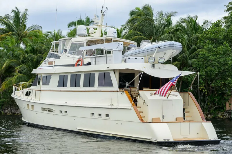 Slide: The Image of Hatteras 78 Cockpit Motor Yacht 1991 - 2
