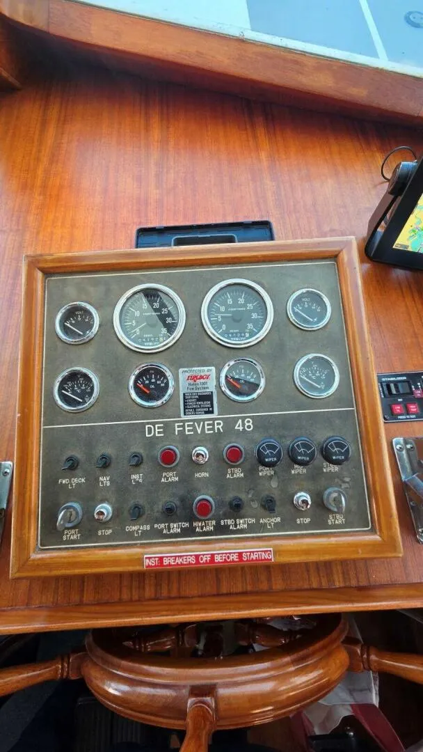 Slide: The Image of DeFever 48 Tri Cabin 1987 - 35