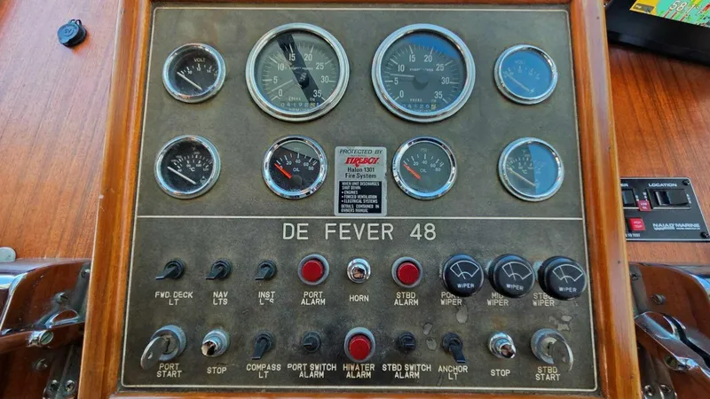 Slide: The Image of DeFever 48 Tri Cabin 1987 - 36