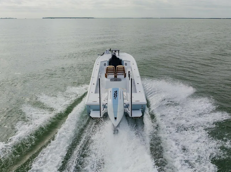 Slide: The Image of Broadwater Boatworks 25 Bay Cat 2026 - 12