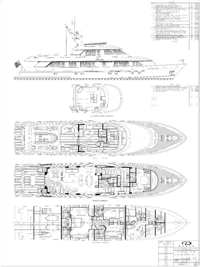 Slide: The Image of Delta 122 Tri-Deck Motor Yacht 1997 - 74