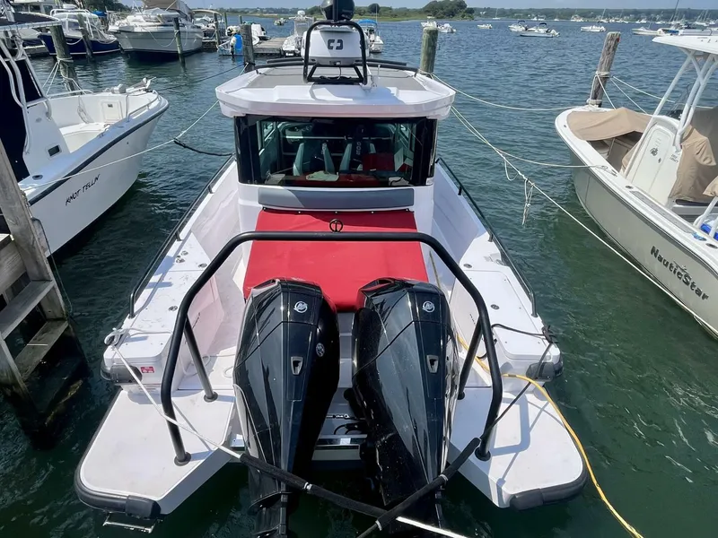 Slide: The Image of Axopar 28 Cabin with AFT CABIN 2022 - 18
