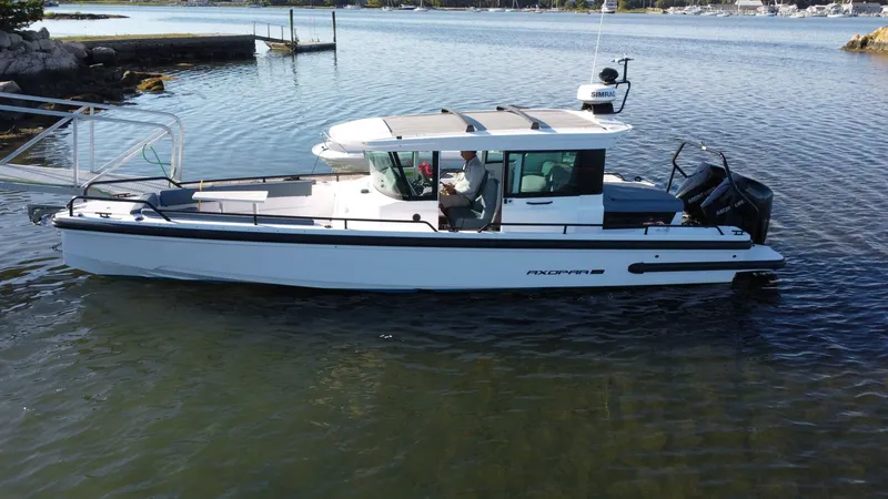 Slide: The Image of Axopar 28 Cabin with AFT CABIN 2022 - 3