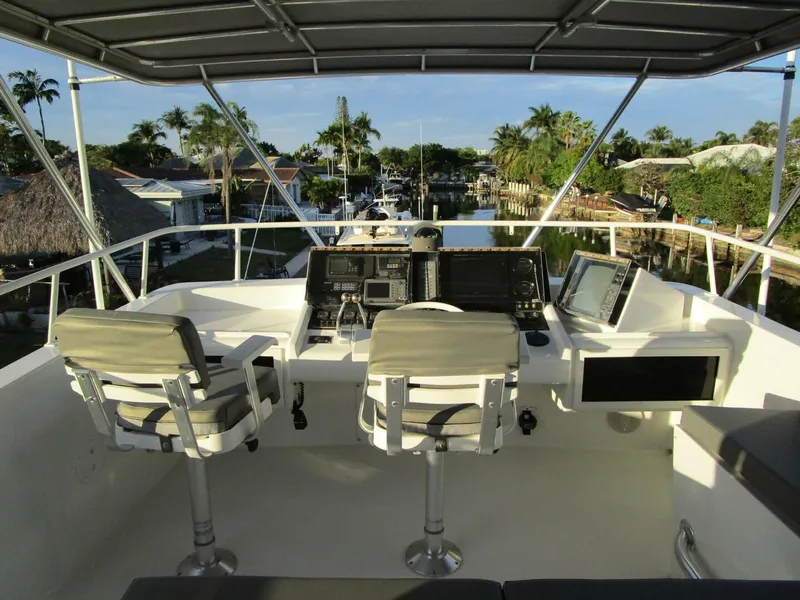 Slide: The Image of Viking Cockpit Motor Yacht 1990 - 52