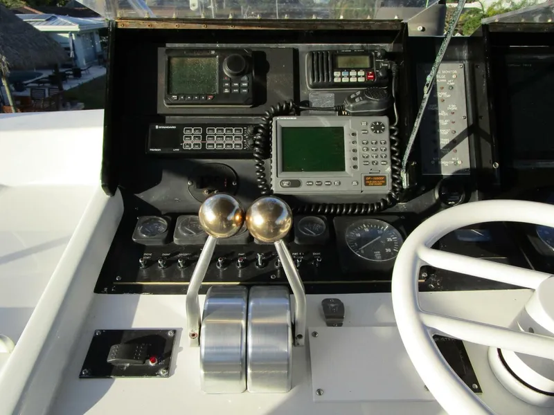 Slide: The Image of Viking Cockpit Motor Yacht 1990 - 53