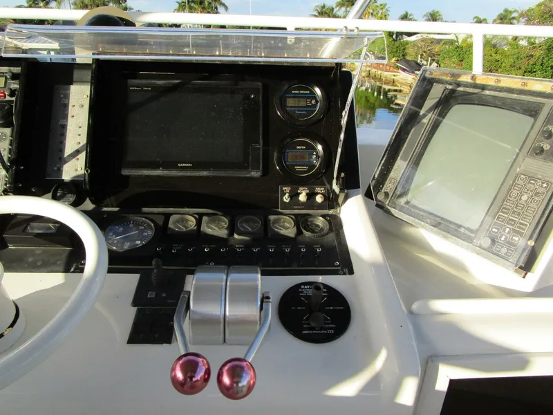 Slide: The Image of Viking Cockpit Motor Yacht 1990 - 54