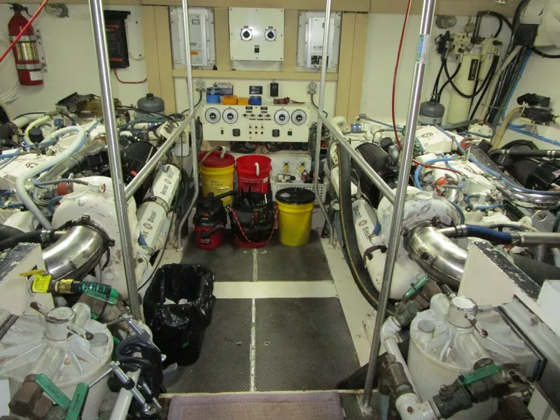 Slide: The Image of Viking Cockpit Motor Yacht 1990 - 59