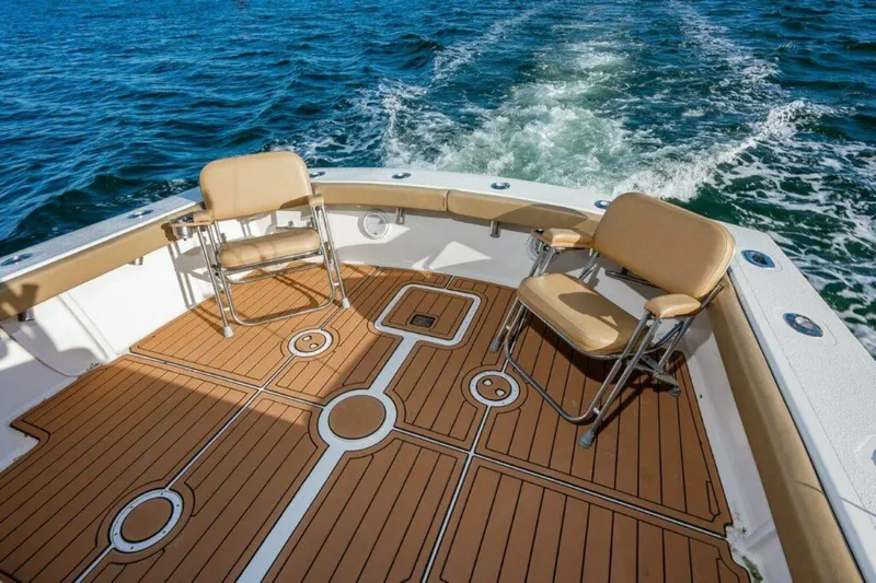 Slide: The Image of Custom Carolina Island Boatworks 34 Express 1987 - 10