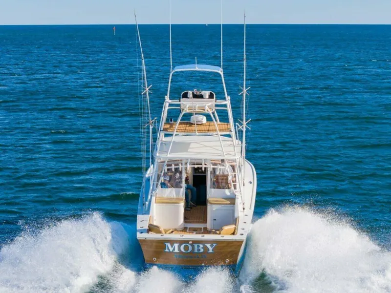 Slide: The Image of Custom Carolina Island Boatworks 34 Express 1987 - 3