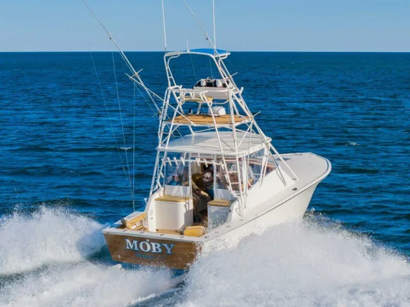 Slide: The Image of Custom Carolina Island Boatworks 34 Express 1987 - 4