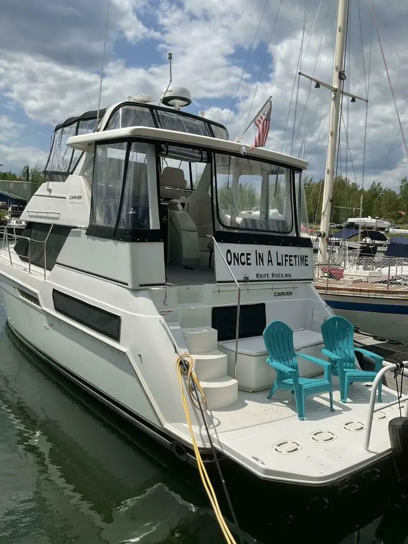 Slide: The Image of Carver Yachts 355 Aft Cabin 1998 - 2