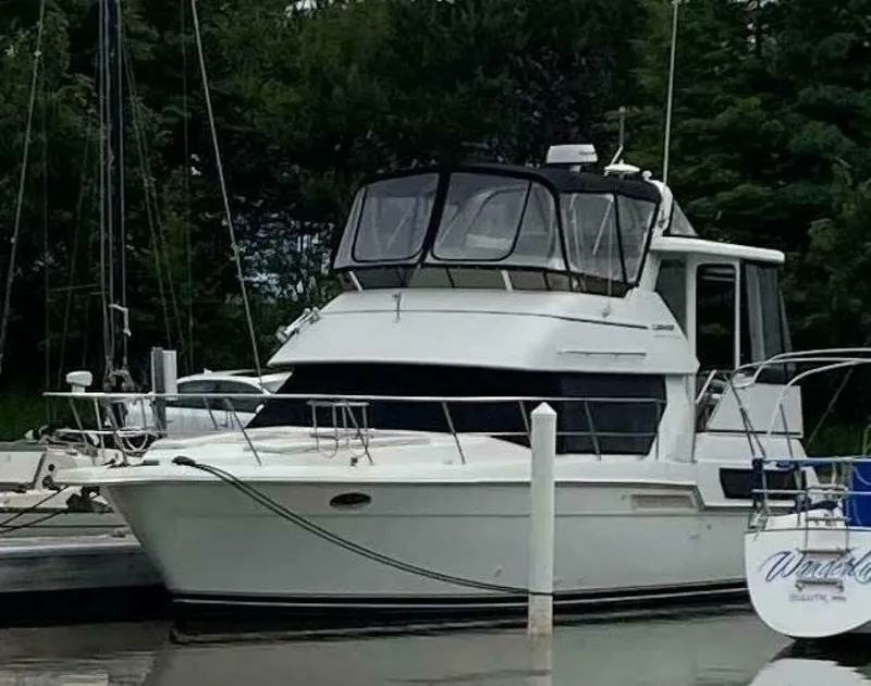 Slide: The Image of Carver Yachts 355 Aft Cabin 1998 - 3