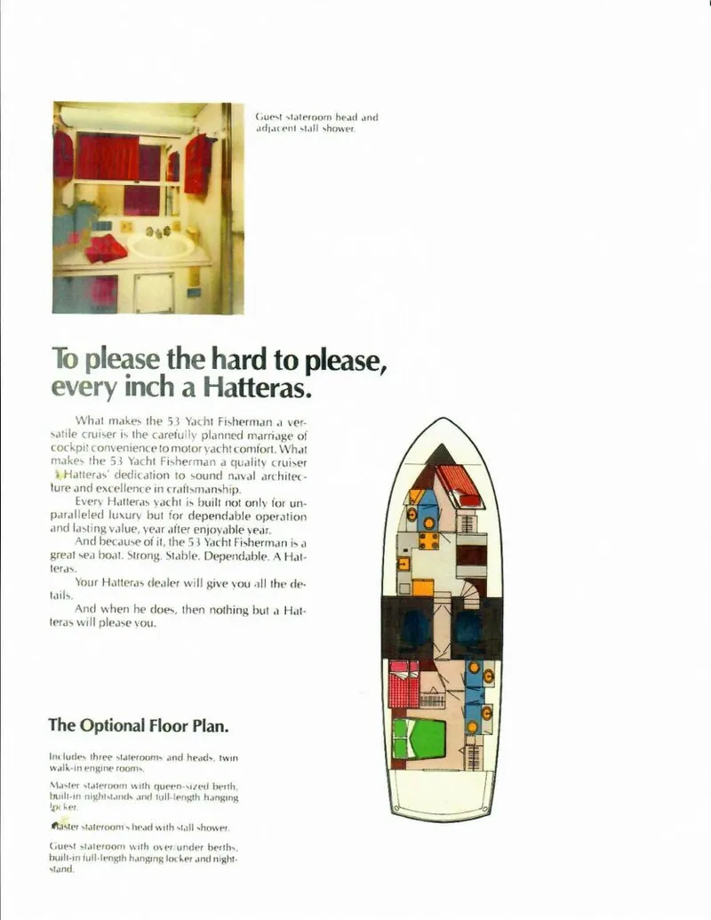 Slide: The Image of Hatteras 53 Yacht Fisherman 1978 - 84