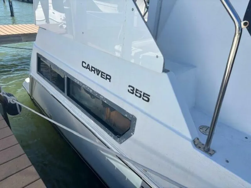 Slide: The Image of Carver Yachts 355 Aft Cabin 1996 - 3