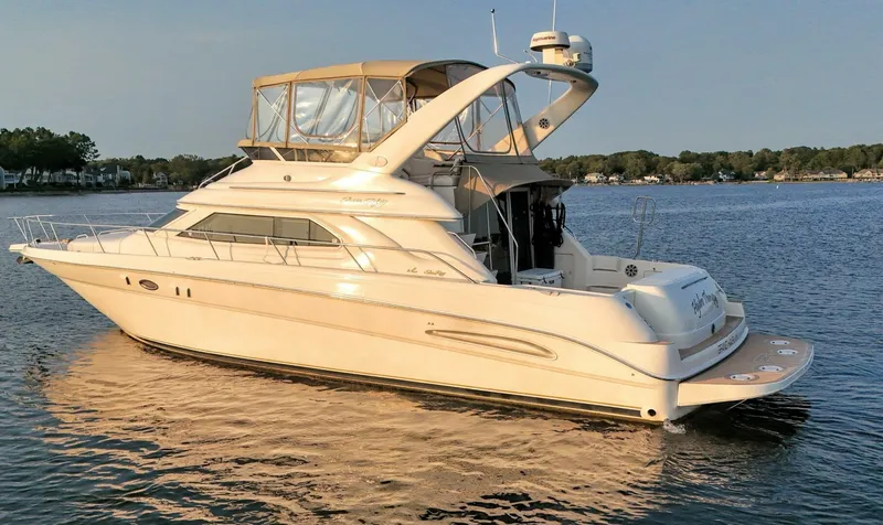 Slide: The Image of Sea Ray 450 Express Bridge 2000 - 6