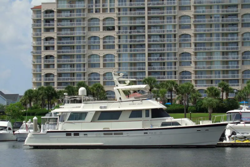 Slide: The Image of Hatteras 70 Cockpit Motor Yacht 1987 - 2
