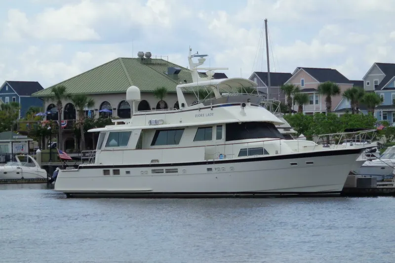 Slide: The Image of Hatteras 70 Cockpit Motor Yacht 1987 - 3