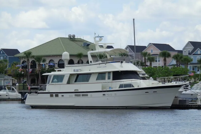 Slide: The Image of Hatteras 70 Cockpit Motor Yacht 1987 - 6