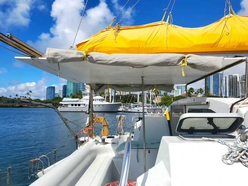 Slide: The Image of Beneteau Catamaran Twin Keel 1985 - 5