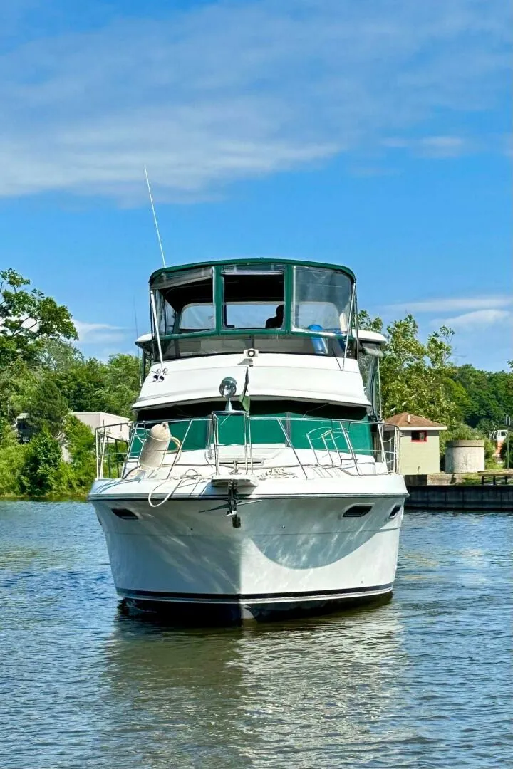 Slide: The Image of Carver Yachts 3807 Aft Cabin 1991 - 2
