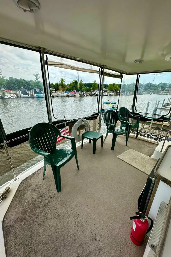 Slide: The Image of Carver Yachts 3807 Aft Cabin 1991 - 5