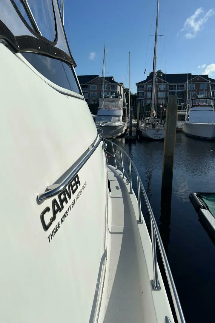 Slide: The Image of Carver Yachts 396 Aft Cabin MY 2001 - 11