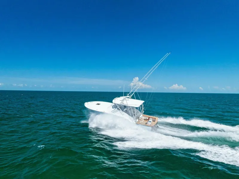 Slide: The Image of Custom Carolina 35 Express 2018 - 19