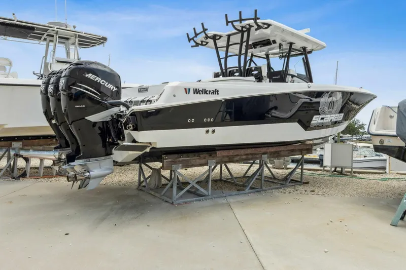 Slide: The Image of Wellcraft 352 Fisherman Center Console 2023 - 2