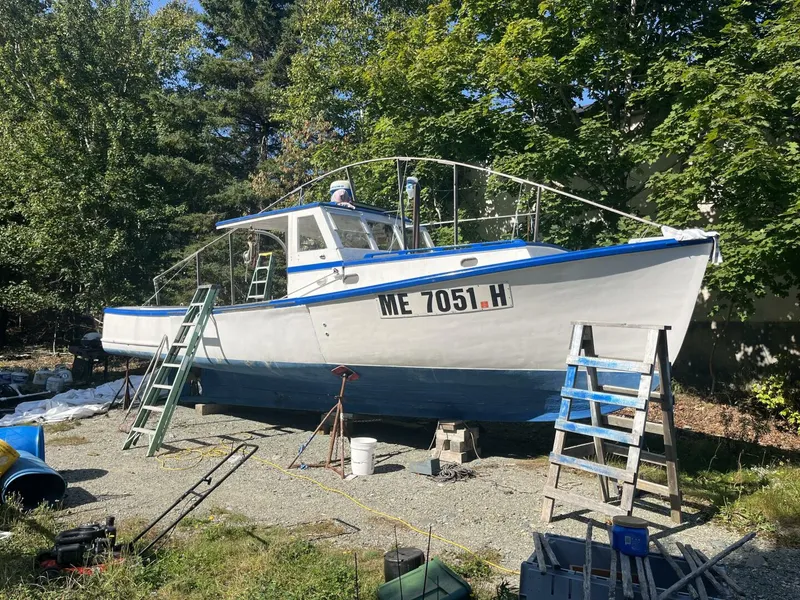 Slide: The Image of Custom Lobster Boat 1972 - 9