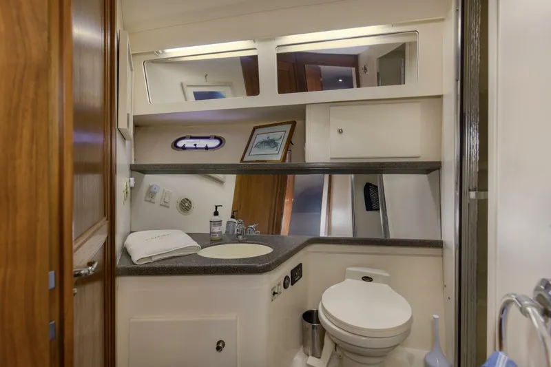Slide: The Image of Carver Yachts 445 Aft Cabin 1997 - 13
