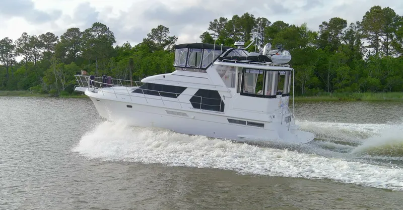 Slide: The Image of Carver Yachts 445 Aft Cabin 1997 - 21
