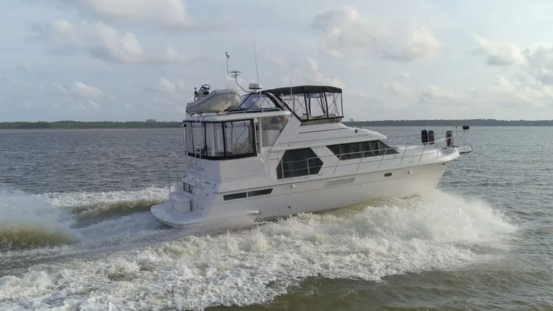 Slide: The Image of Carver Yachts 445 Aft Cabin 1997 - 25