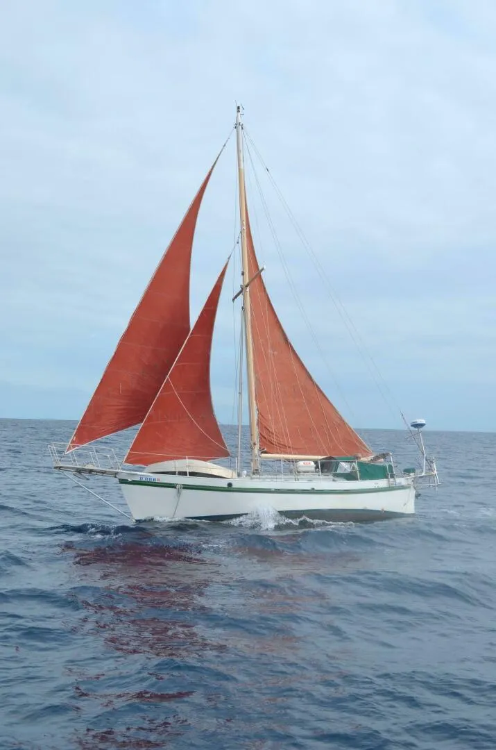 Slide: The Image of Custom Tahiti Rover Steel Auxiliary Cutter 1982 - 29